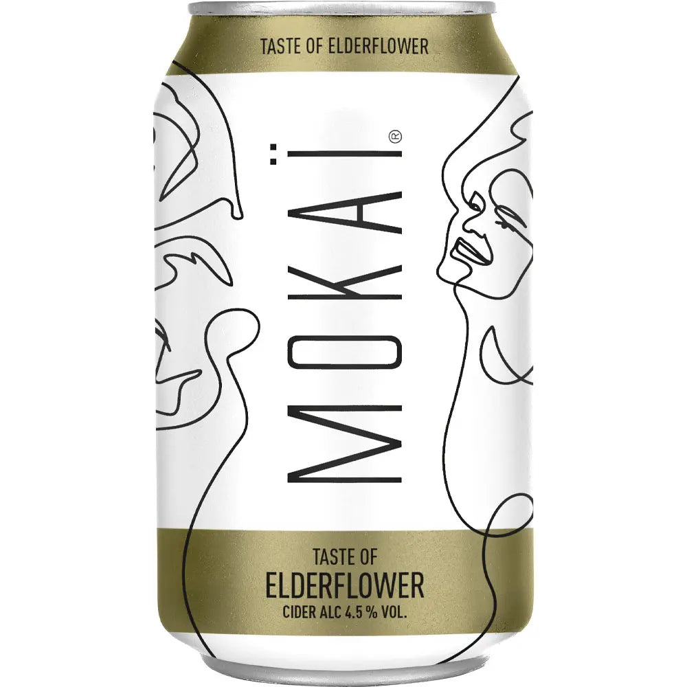 Mokai Elderflower 4,5% 18x 0,33 ltr. zzgl. DPG Pfand - AllSpirits