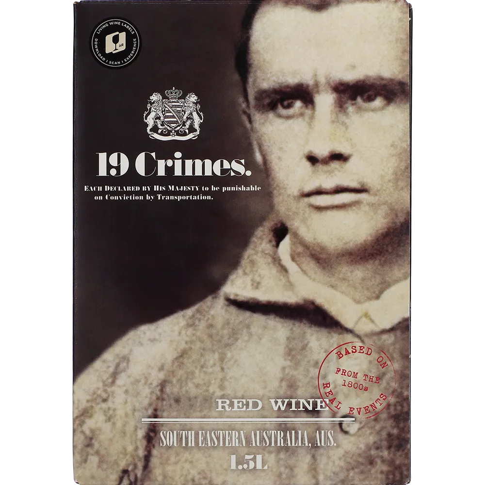 19 Crimes Red Wine 14% 1,5 ltr. BIB - AllSpirits