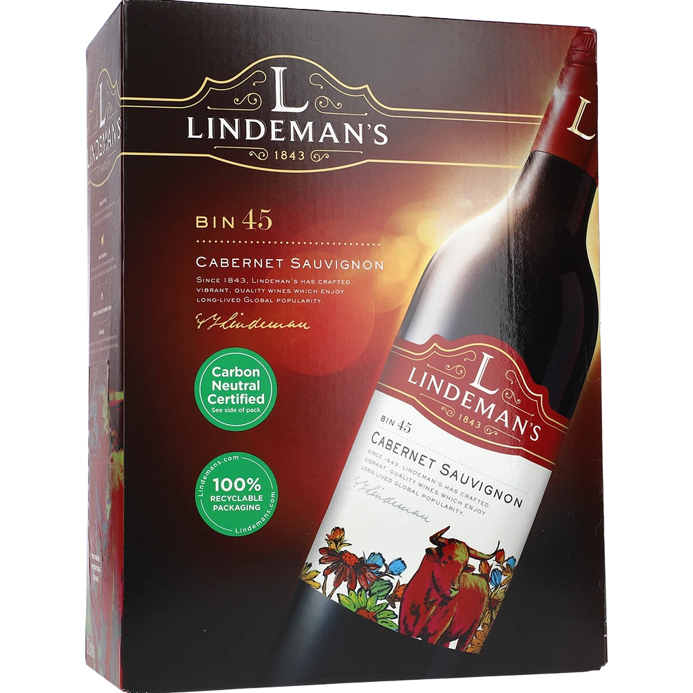 Lindeman's BIN 45 Cabernet Sauvignon 13.5 % 3L BIB
