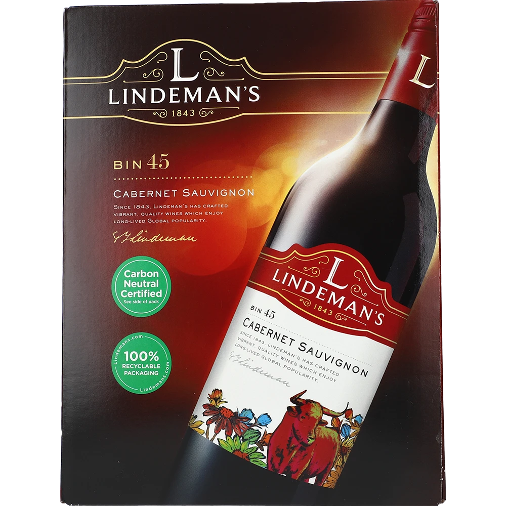 Lindeman's BIN 45 Cabernet Sauvignon 13.5 % 3L BIB