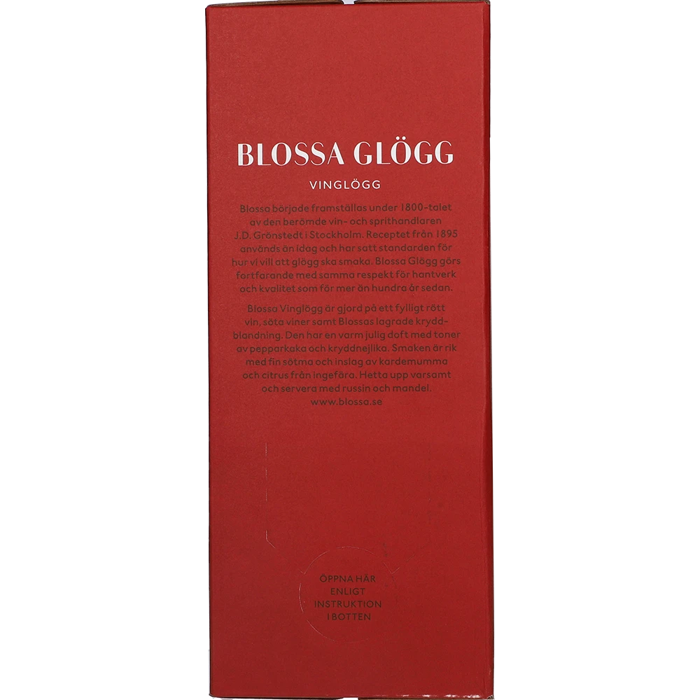 Blossa Glögg Vinglögg 10 % 2L BIB