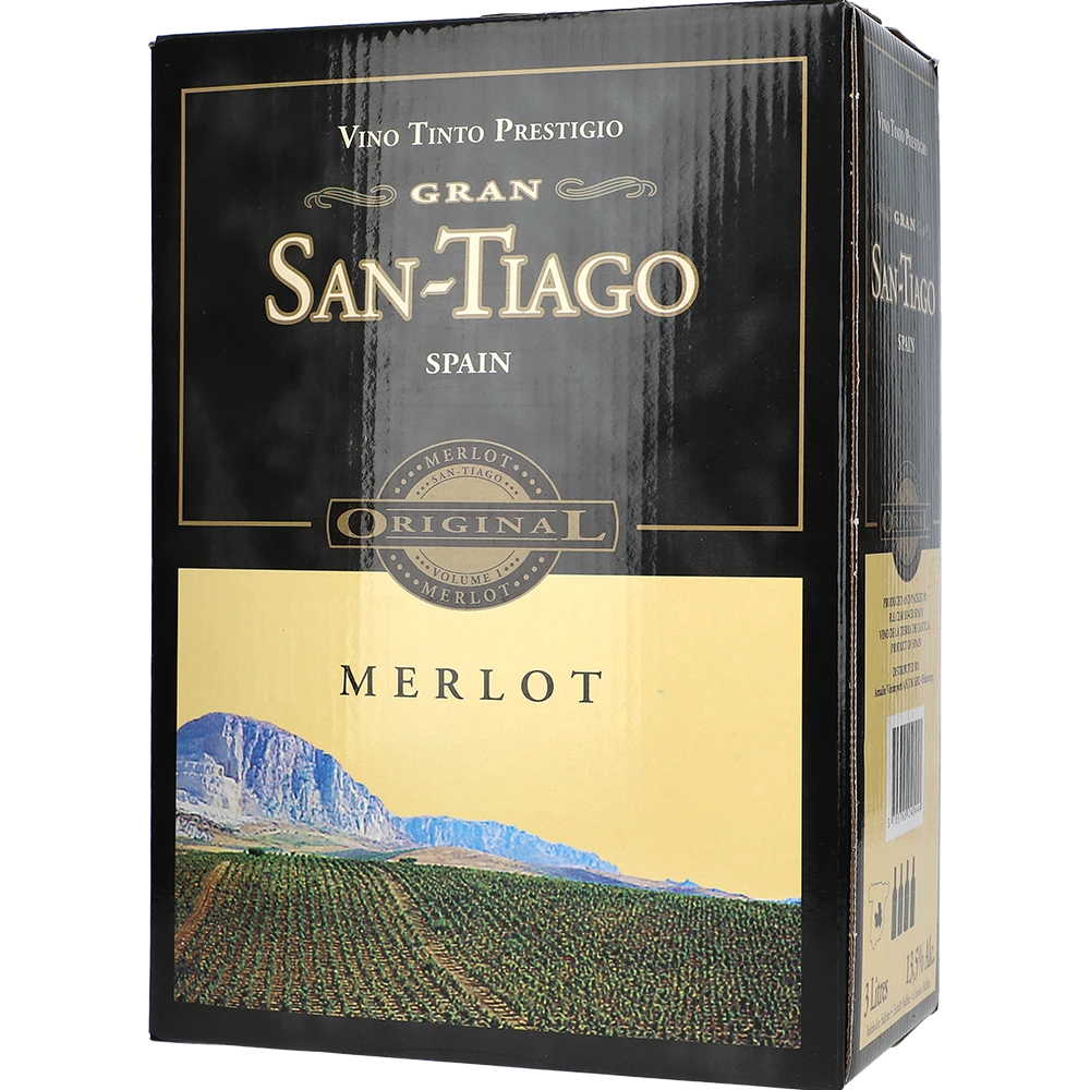 San Tiago Merlot 13.5 % 3L BIB