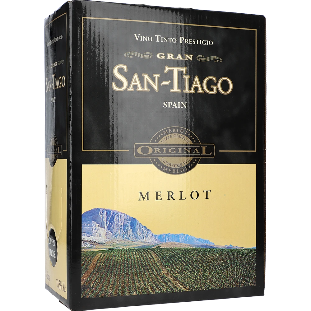 San Tiago Merlot 13.5 % 3L BIB