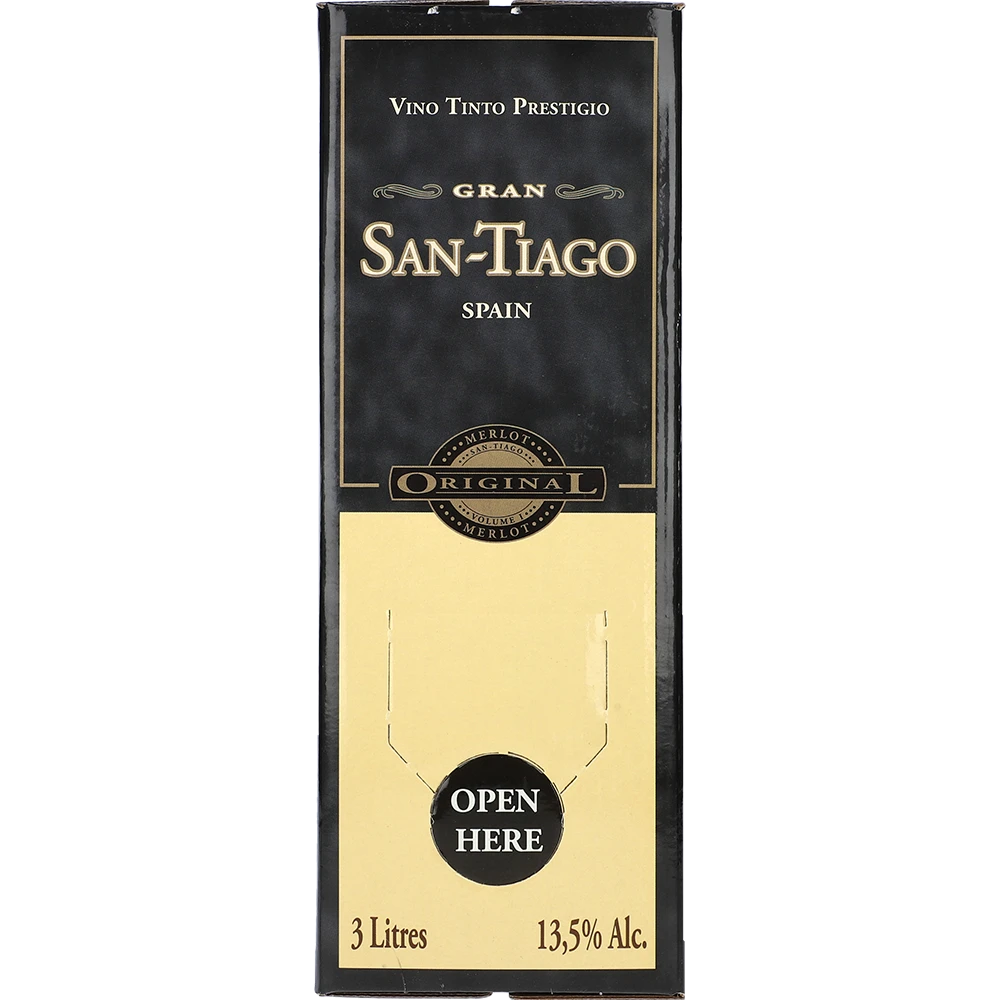 San Tiago Merlot 13.5 % 3L BIB