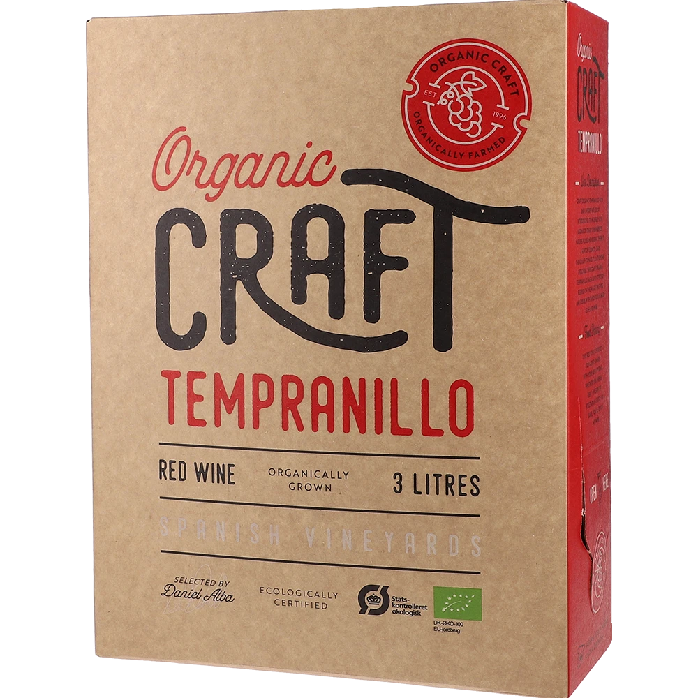 Organic Craft Tempranillo 13.5 % 3L BIB