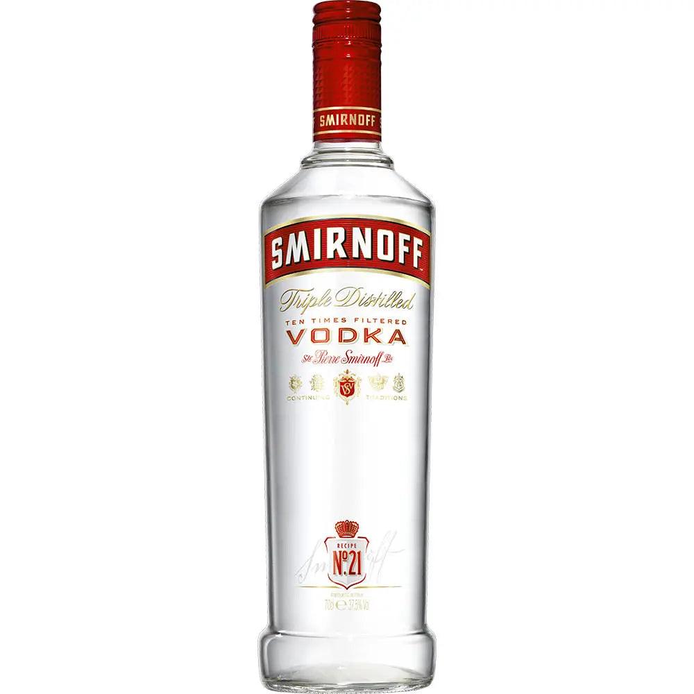 Smirnoff Vodka red label 37,5% 0,7 ltr. - AllSpirits