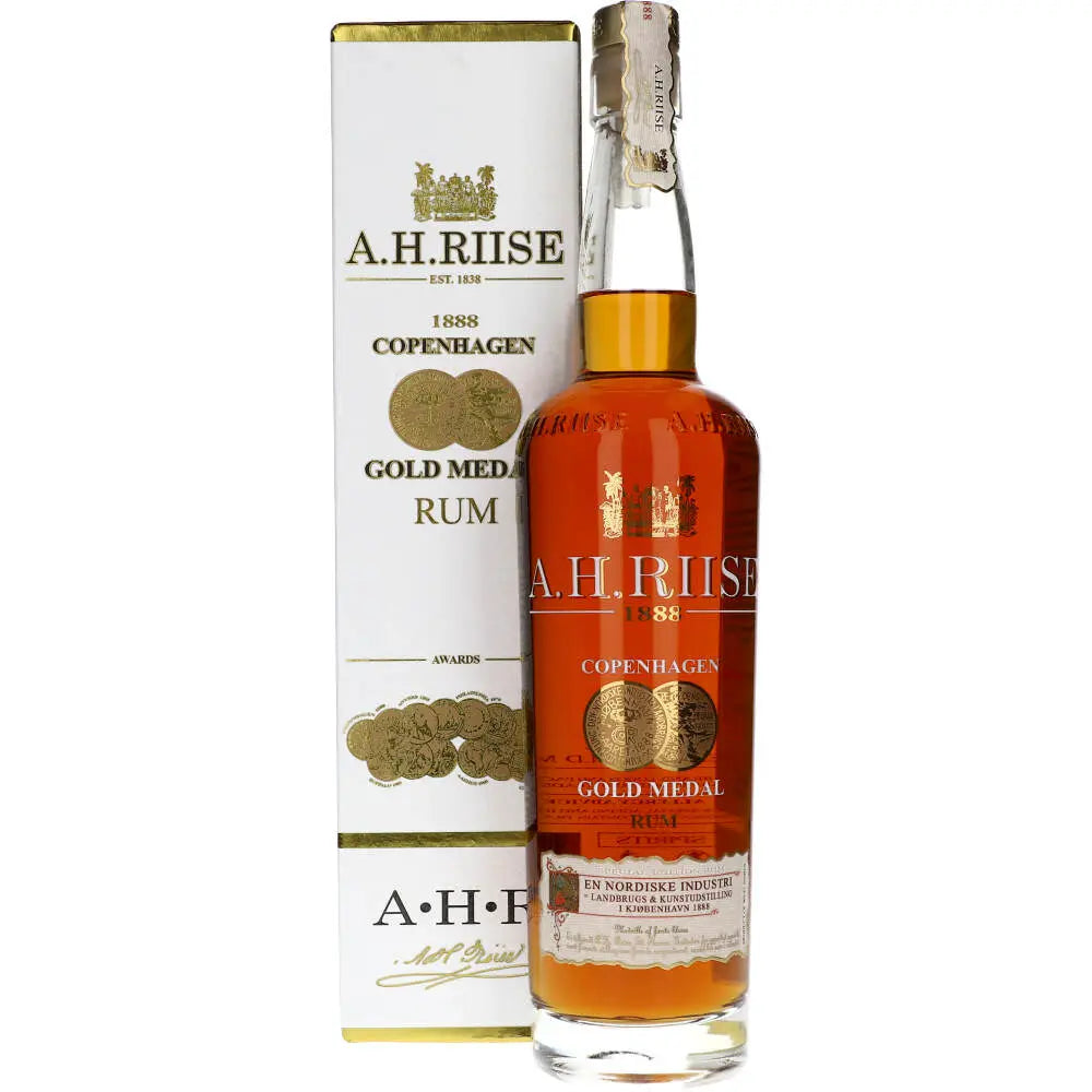 A.H. Riise 1888 Copenhagen Gold 1888 Rum Geschenkbox 40% 0,7 ltr. - AllSpirits