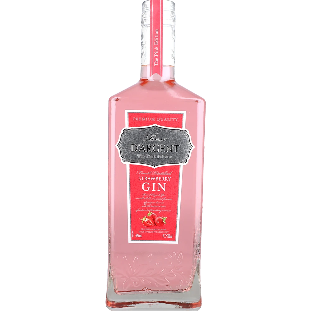 Rose d´Argent The Pink Edition Strawberry Gin 40% 0,7 ltr. - AllSpirits