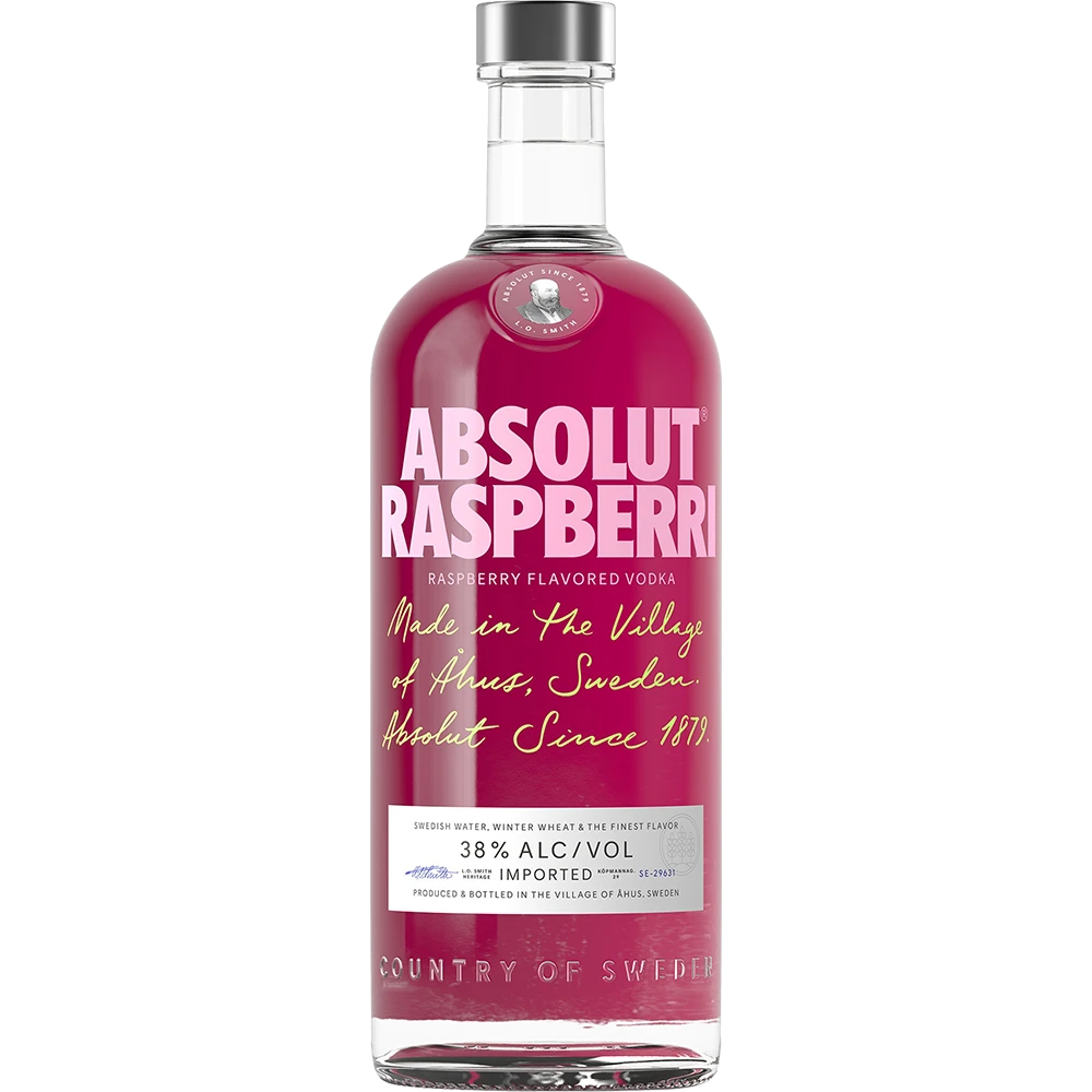 Absolut Raspberri 38% 1 ltr. - AllSpirits