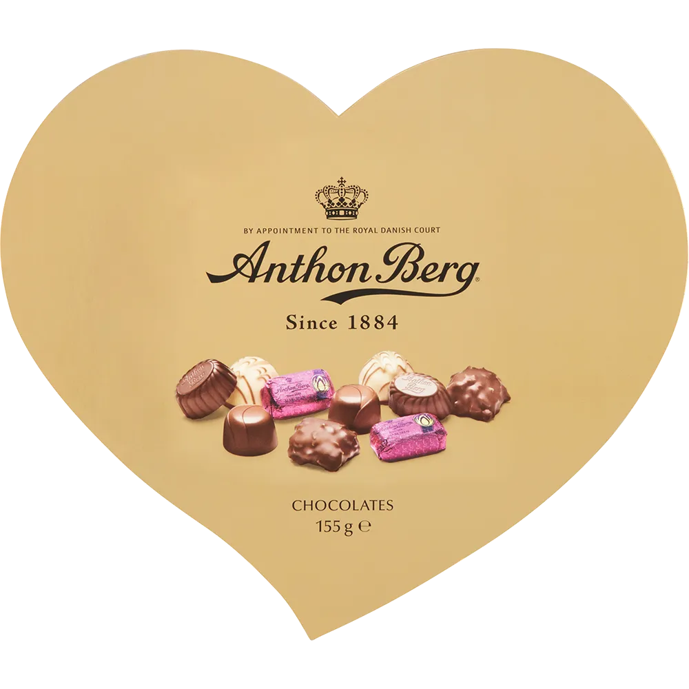 Anthon Berg Luxury Gold Heart 155g - AllSpirits