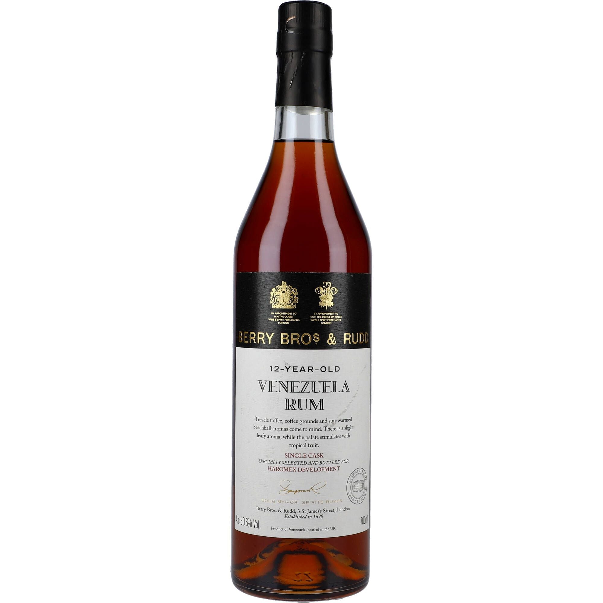 Berry Bros & Rudd Venezuelan Single Cask Rum Cask Strength 12YO 60,6% 0,7L - AllSpirits