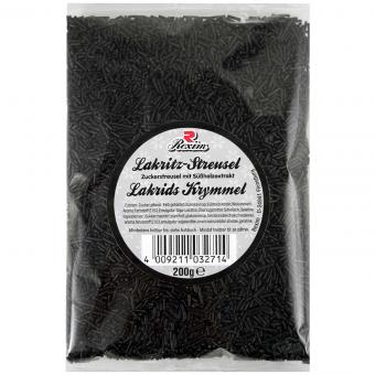 Lakritzstreusel Schwarz 200g - AllSpirits