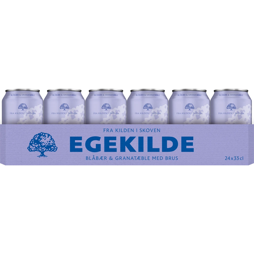 Egekilde Blåbær og Granatæble 24x0,33L Dose zzgl. DPG Pfand