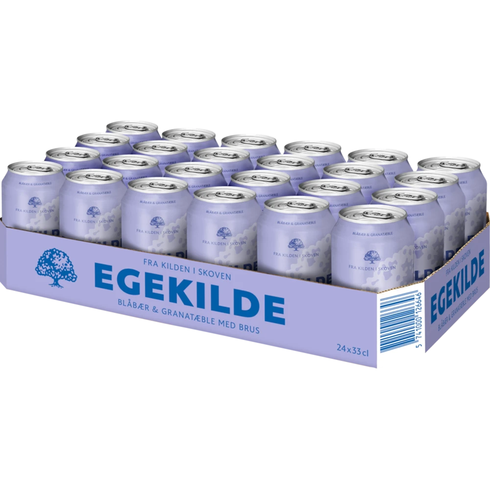 Egekilde Blåbær og Granatæble 24x0,33L Dose zzgl. DPG Pfand