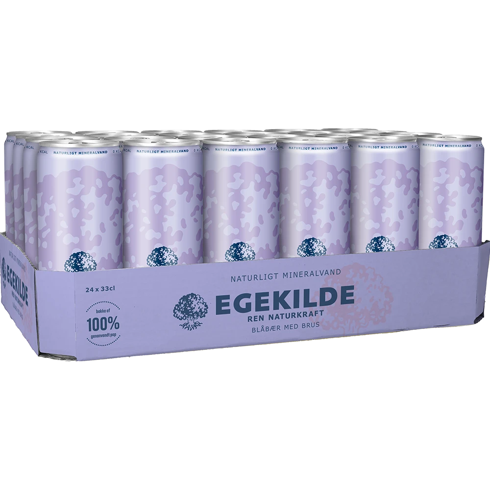 Egekilde Blåbær og Granatæble TRAY 24x 0,33L DS zzgl. DPG Pfand