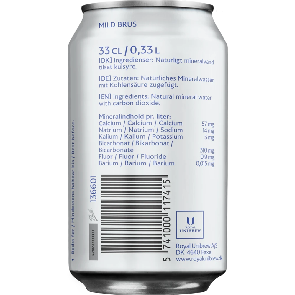 Egekilde med Mild Brus 24x0,33L Dose zzgl. DPG Pfand