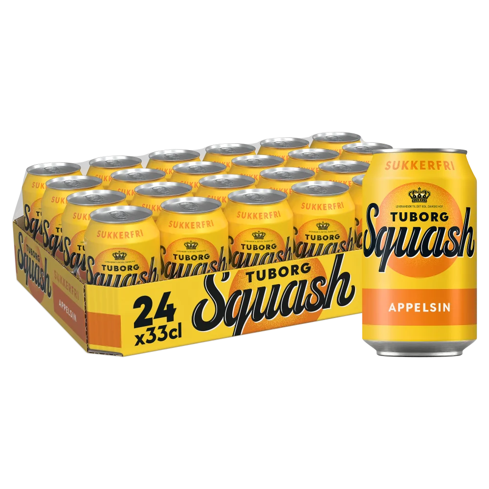 Tuborg Squash Appelsin Zuckerfrei 24x0,33L Dose zzgl. DPG Pfand