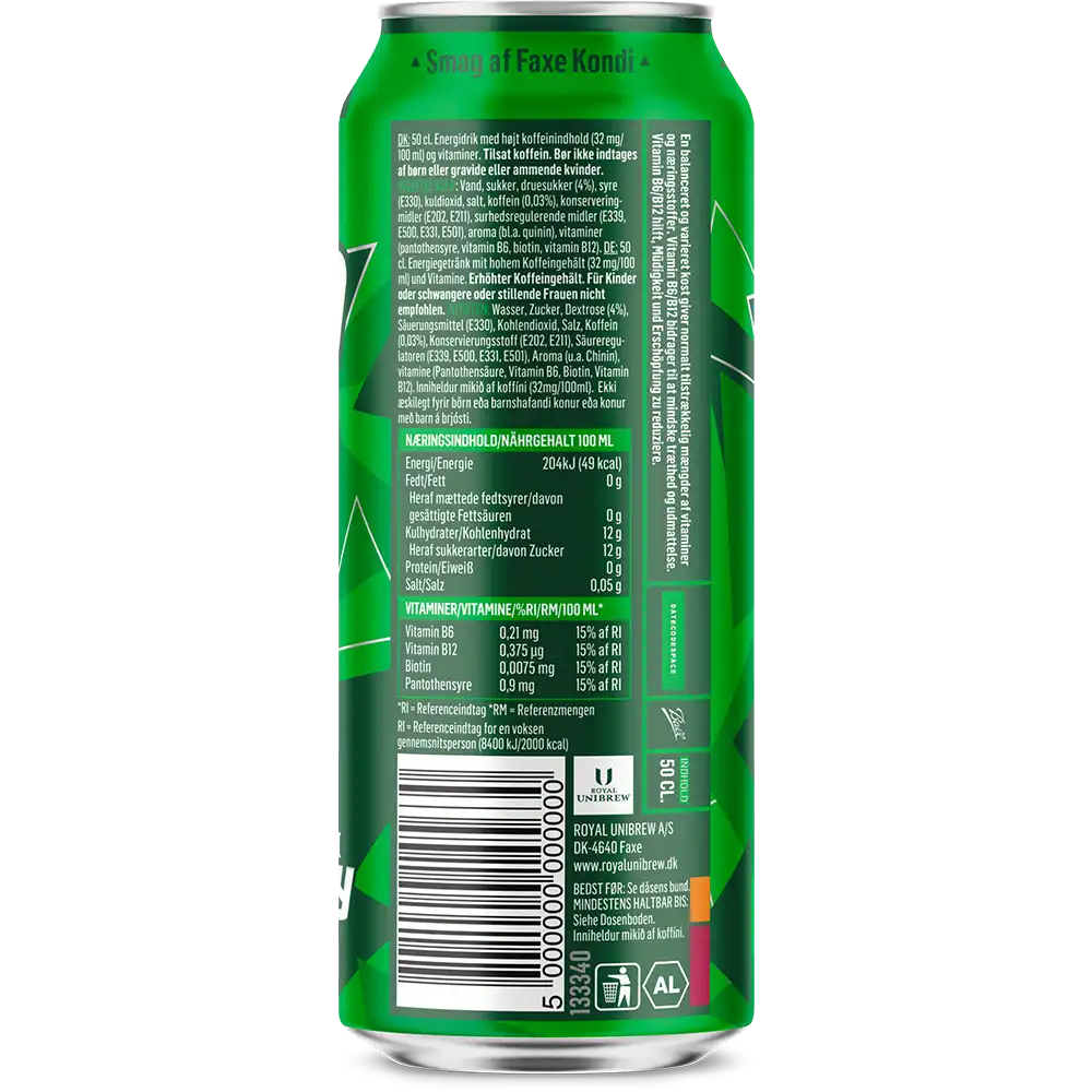 Faxe Kondi Energy Original TRAY 12x 0,5L DS zzgl. DPG Pfand
