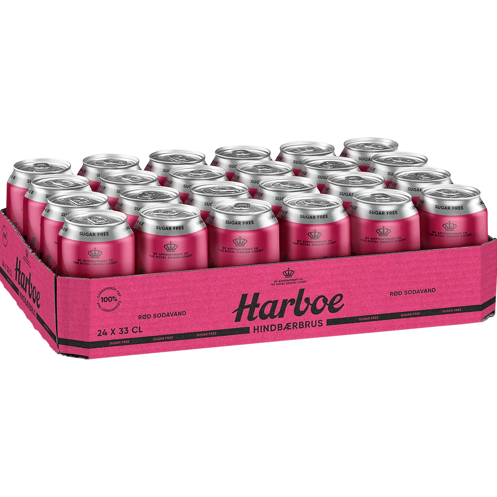 Harboe Hindbær 0% Sugar 24x0,33L DS. zzgl. DPG Pfand