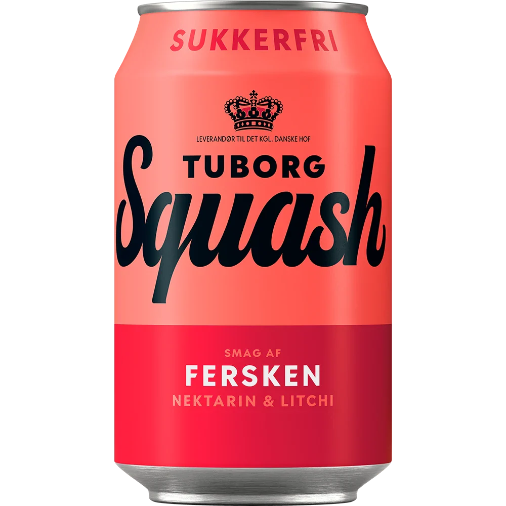 Tuborg Squash Fersken Zuckerfrei 24x0,33 DS. zzgl. DPG Pfand