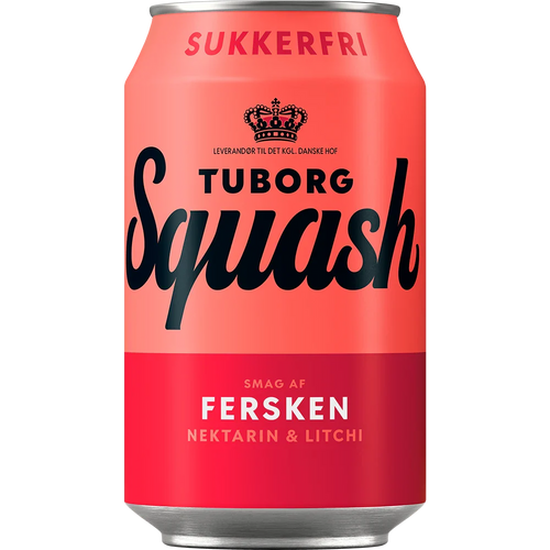 Tuborg Squash Fersken Zuckerfrei 24x0,33 DS. zzgl. DPG Pfand