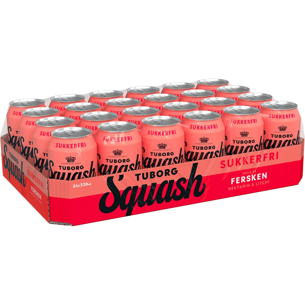 Tuborg Squash Fersken Zuckerfrei 24 x 0,33 ltr. zzgl: DPG Pfand