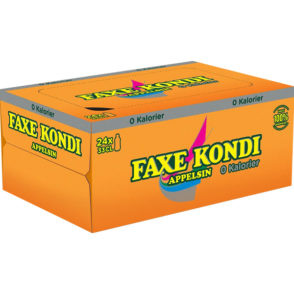 Faxe Kondi Appelsin 0 Kalorier 24x0,33L zzgl. DPG Pfand