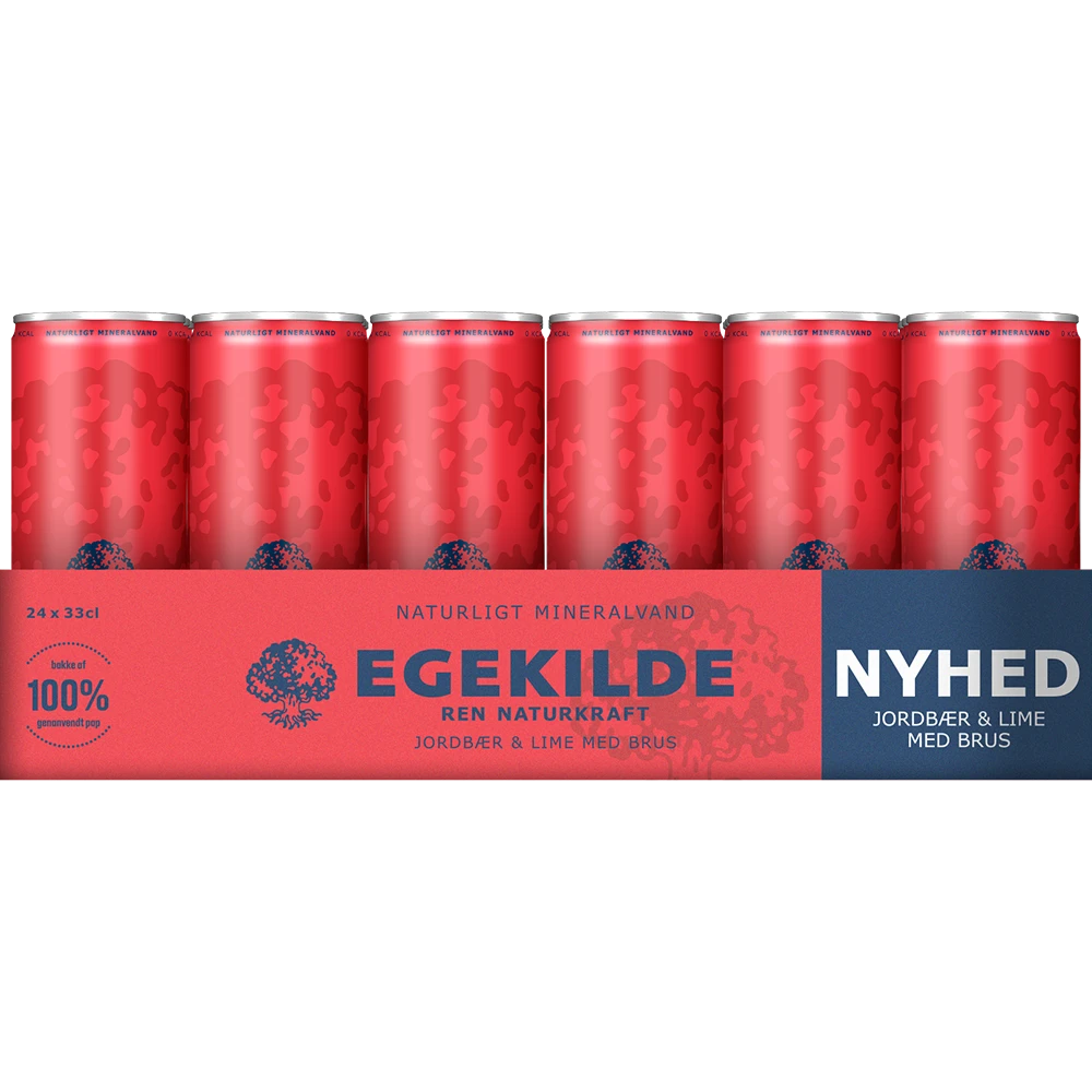 Egekilde Jordbær & Lime TRAY 24 zzgl. DPG Pfand