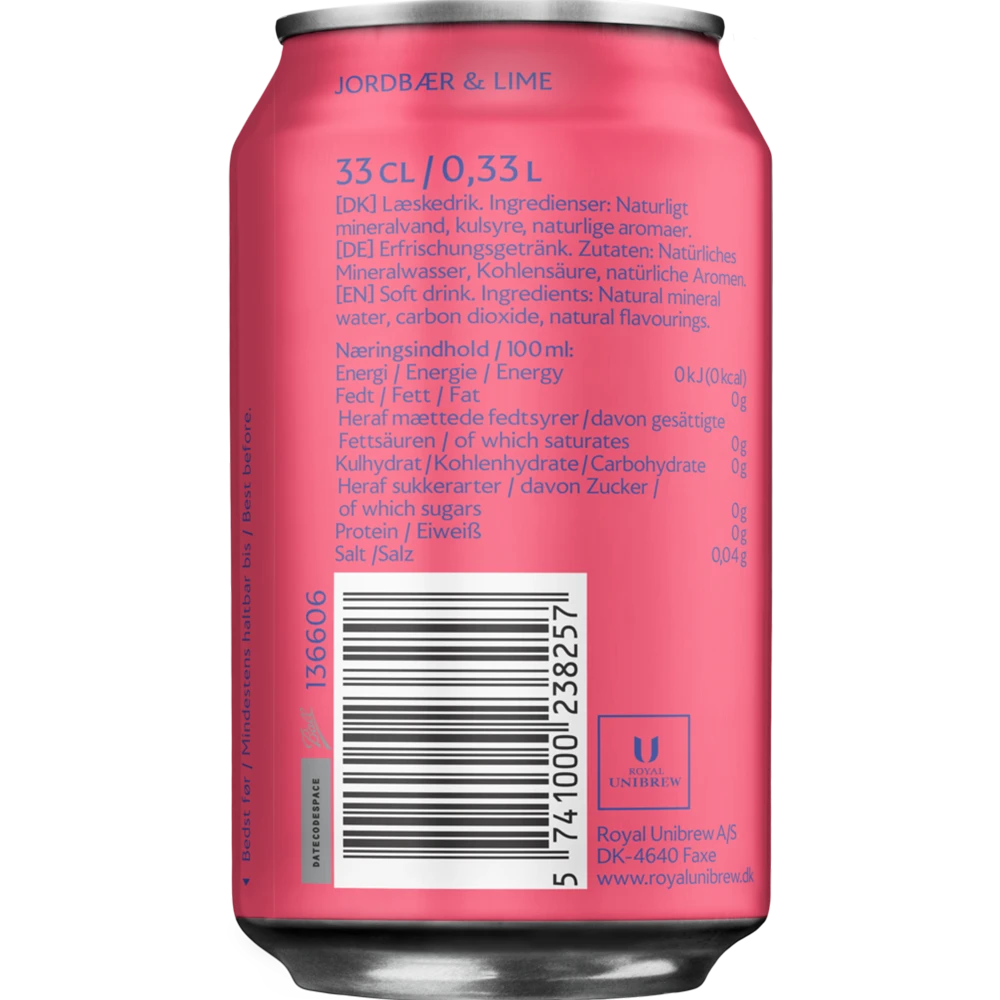 Egekilde Jordbær & Lime 24x0,33L Dose zzgl. DPG Pfand