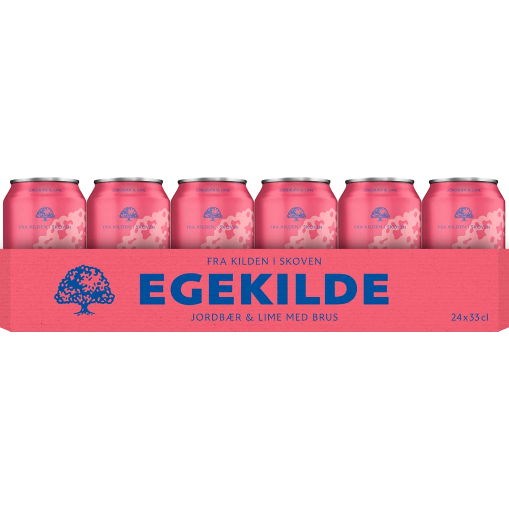 Egekilde Jordbær & Lime 24x0,33L Dose zzgl. DPG Pfand