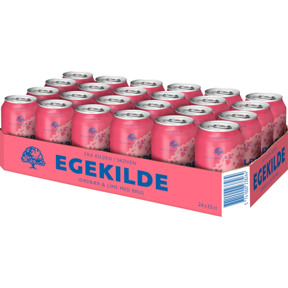 Egekilde Jordbær & Lime 24x0,33L Dose zzgl. DPG Pfand