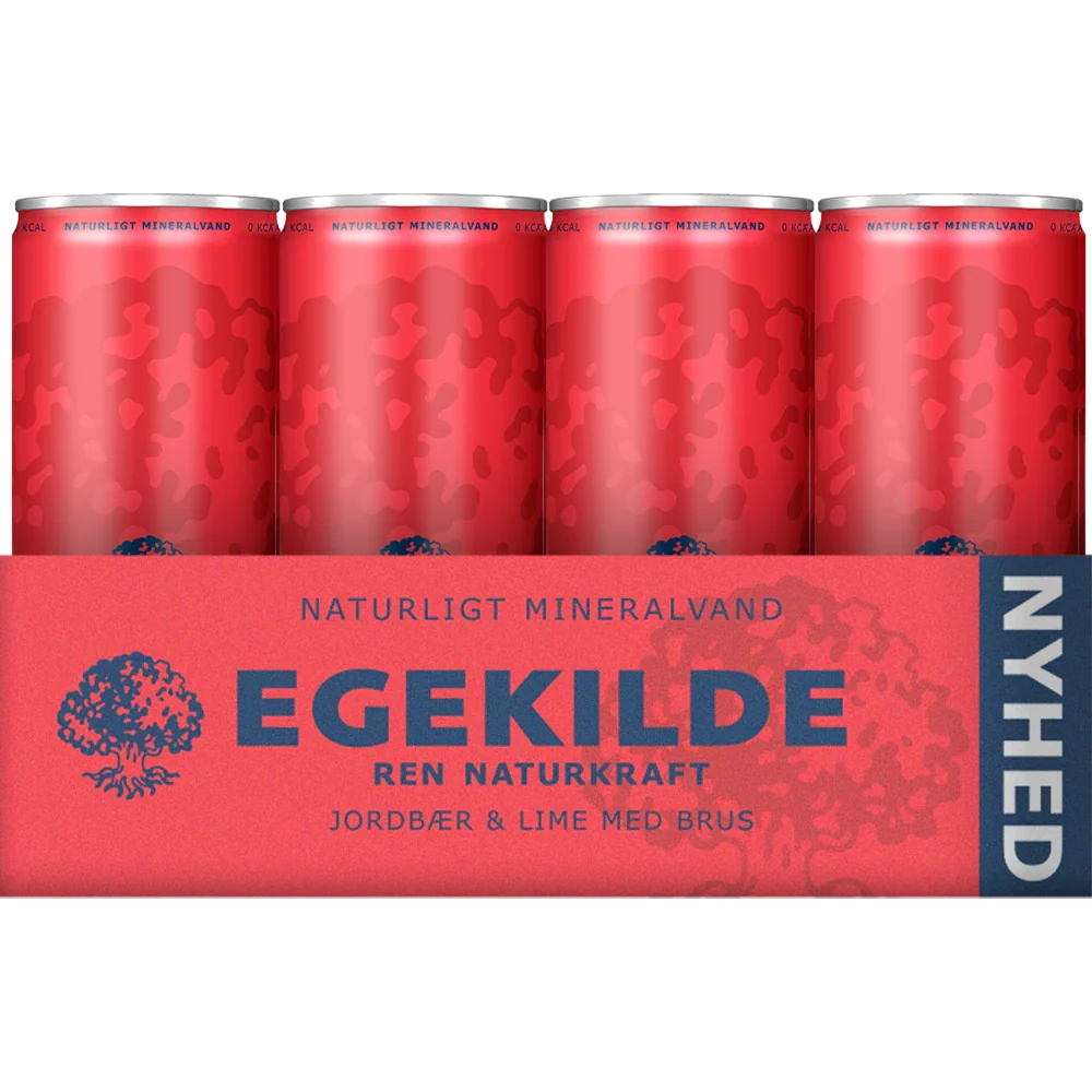 Egekilde Jordbær & Lime 24x0,33L DS. zzgl. DPG Pfand