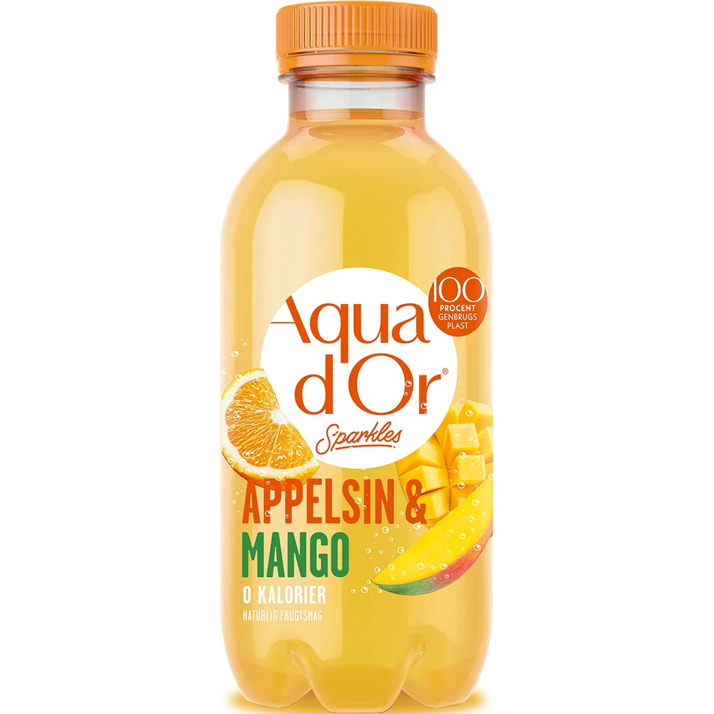 Aqua d'Or Sparkles Appelsin Mango Pack 20x0,3L PET zzgl. DPG Pfand