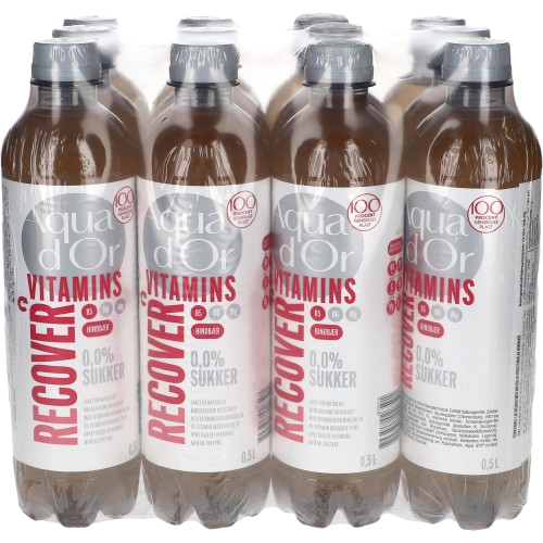 Aqua d'Or Vitamins Recover Hindbær 12x0,5L Flasche zzgl. DPG Pfand