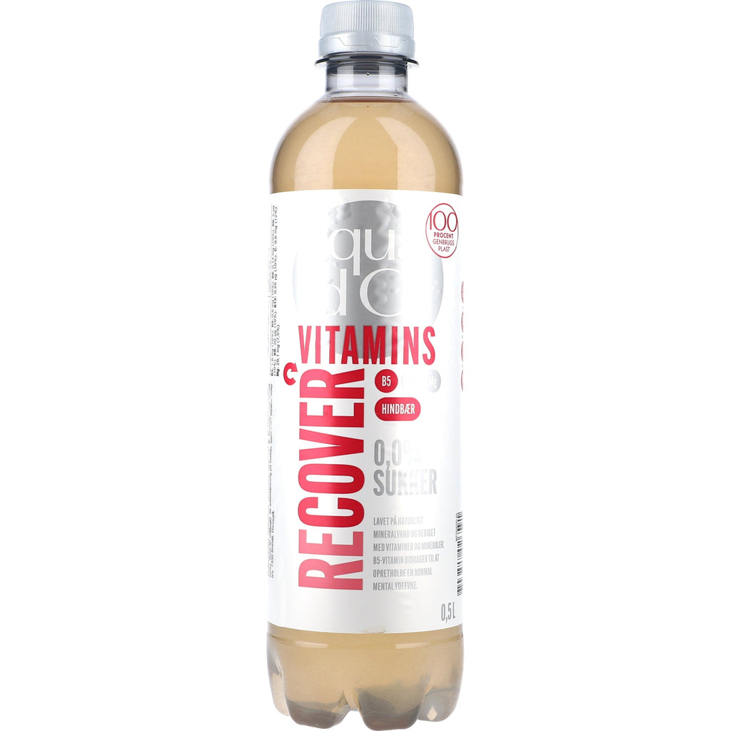 Aqua d'Or Vitamins Recover Hindbær Pack 12x0,5L PET zzgl. DPG Pfand