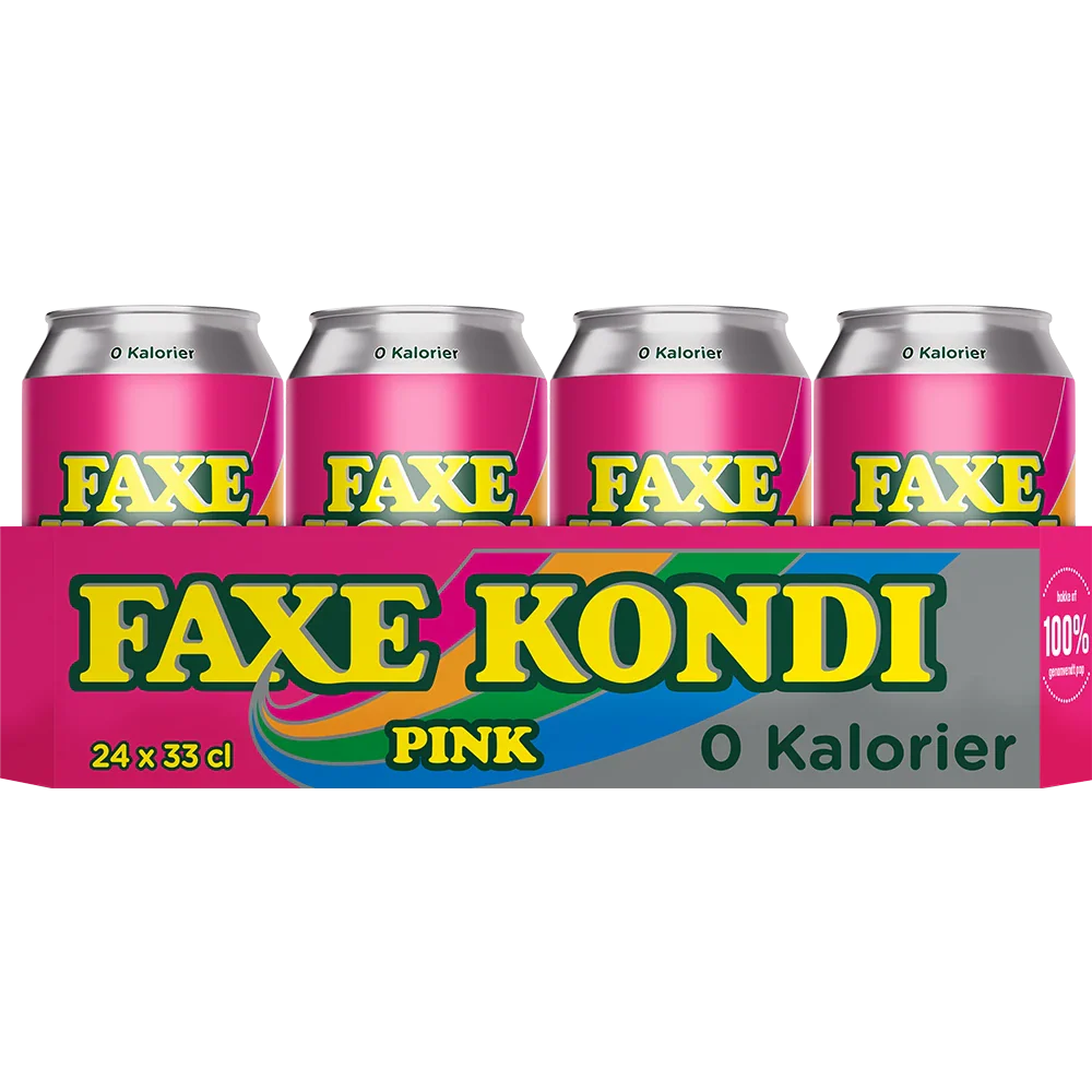 Faxe Kondi Pink 0 Kalorier 18x0,33L DS zzgl. DPG Pfand