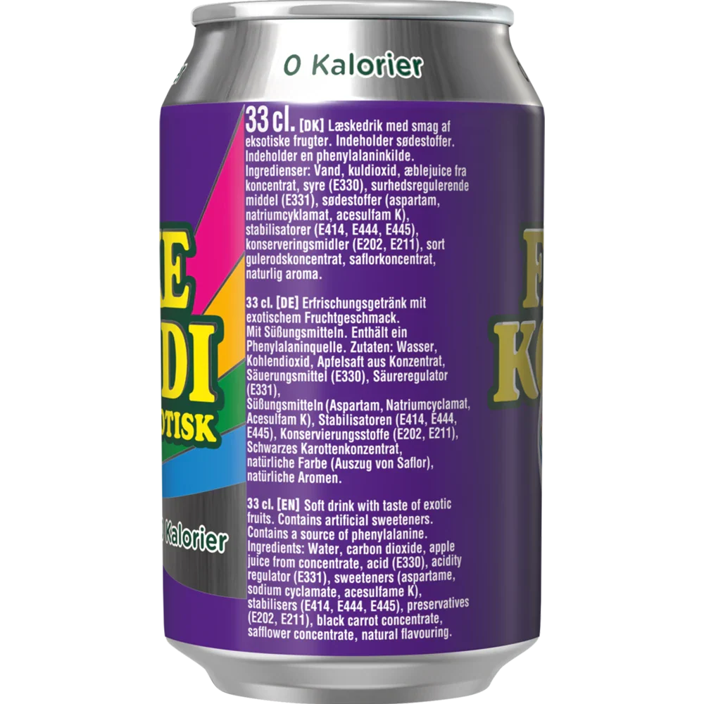 Faxe Kondi Eksotisk 0 kalorier 18x0,33L DS. zzgl. DPG Pfand