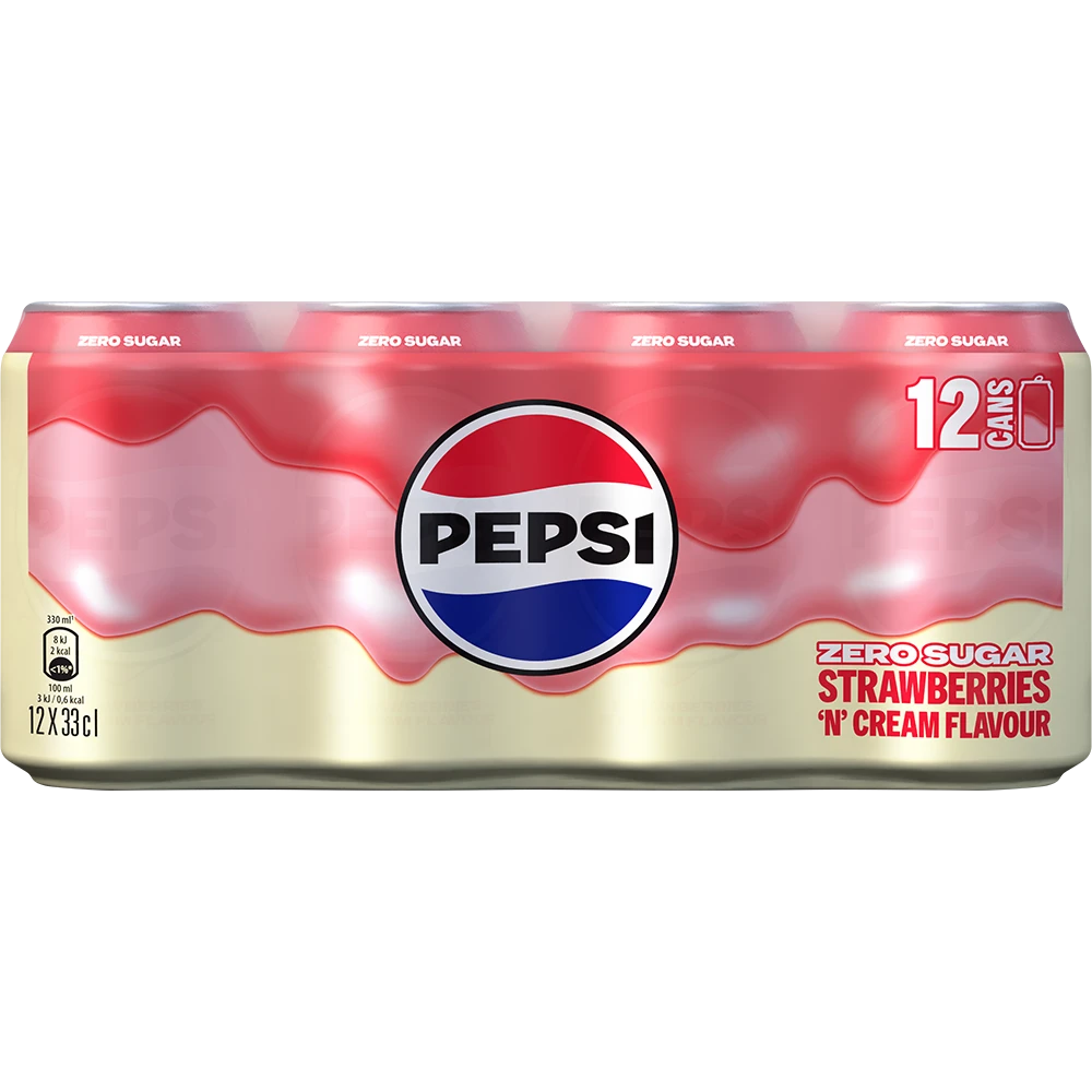 Pepsi Strawberries 'n' Cream Flavour 12x0,33L Dose zzgl. DPG Pfand