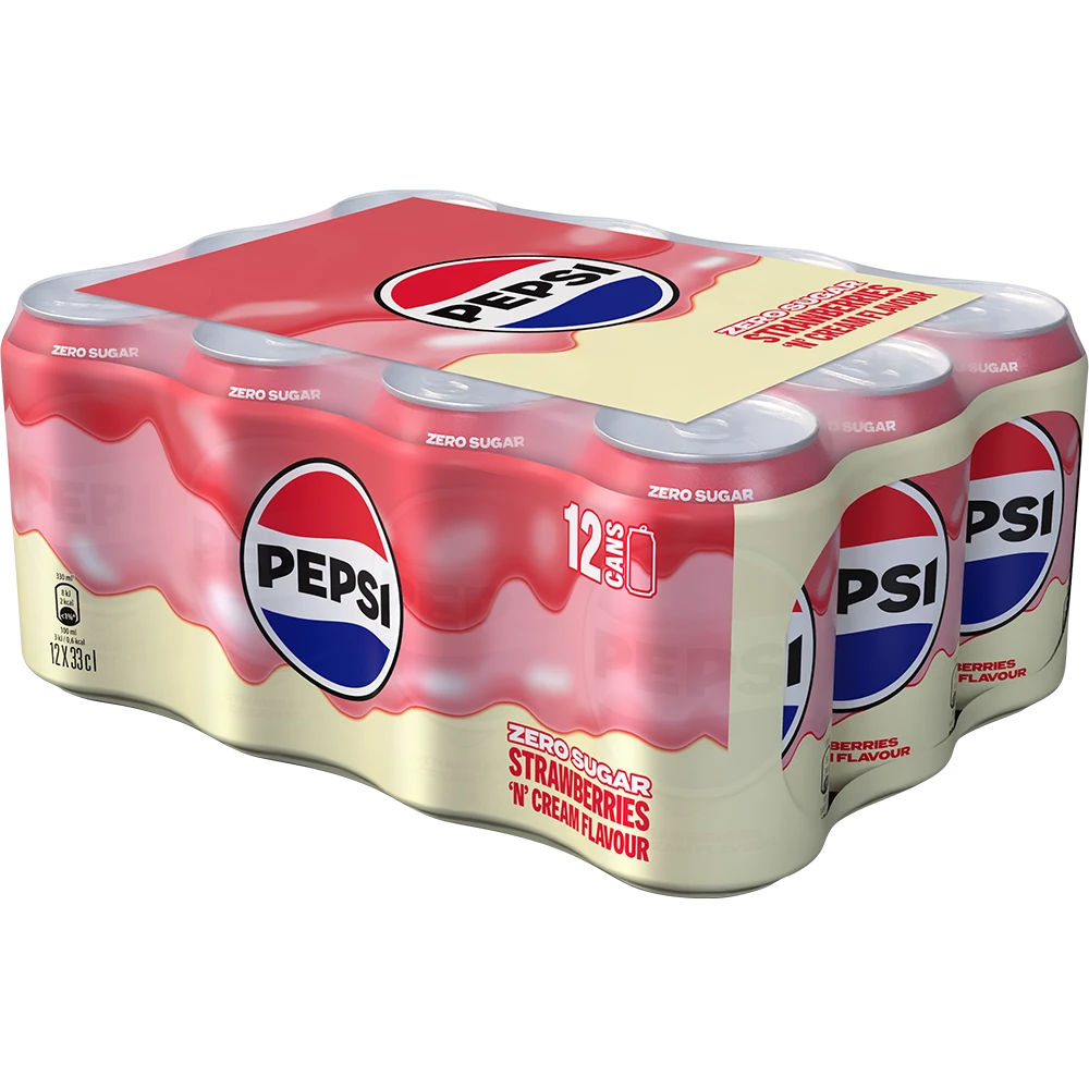Pepsi Strawberries 'n' Cream Flavour 12x0,33L Dose zzgl. DPG Pfand