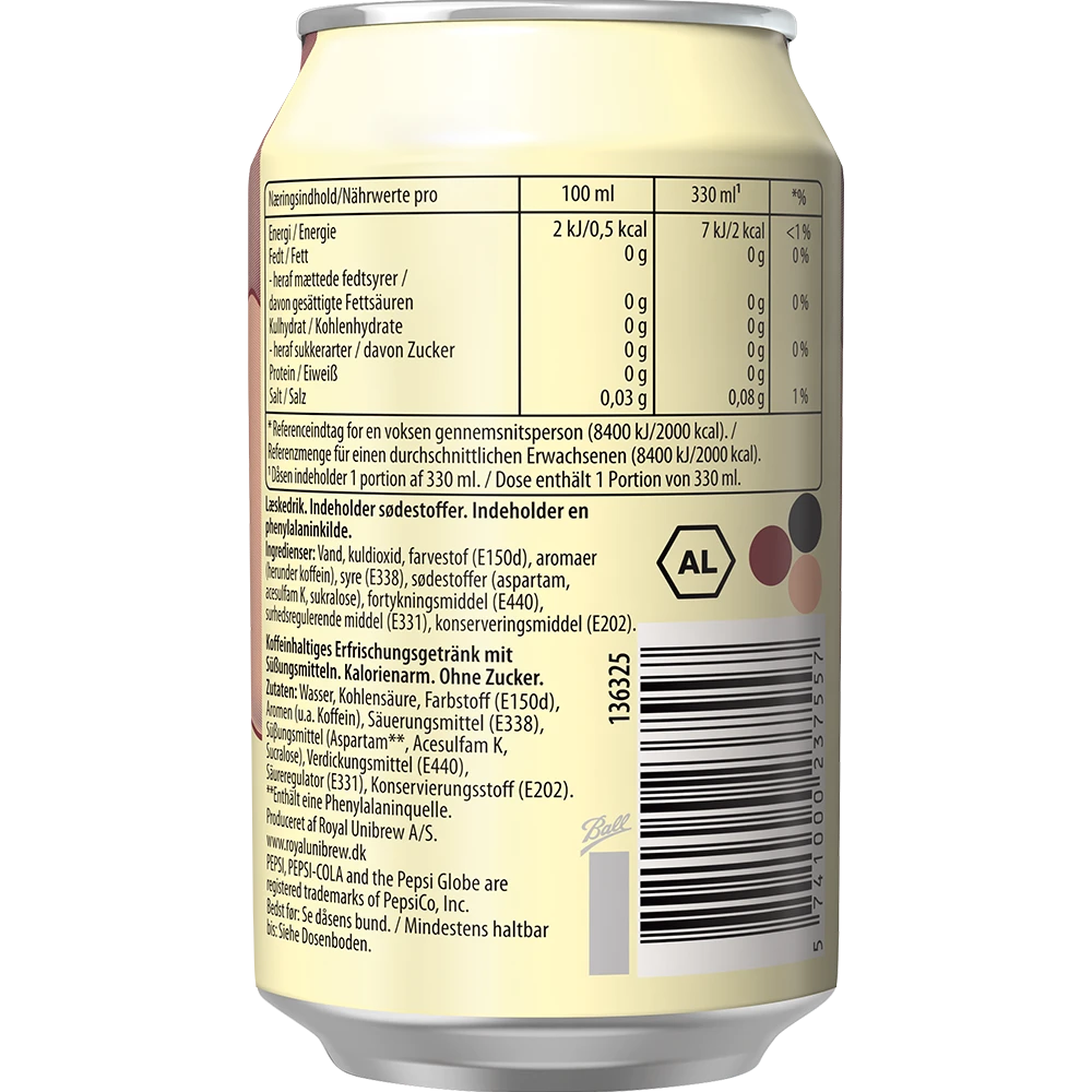 Pepsi Cream Soda Flavour 12x0,33L Dose zzgl. DPG Pfand