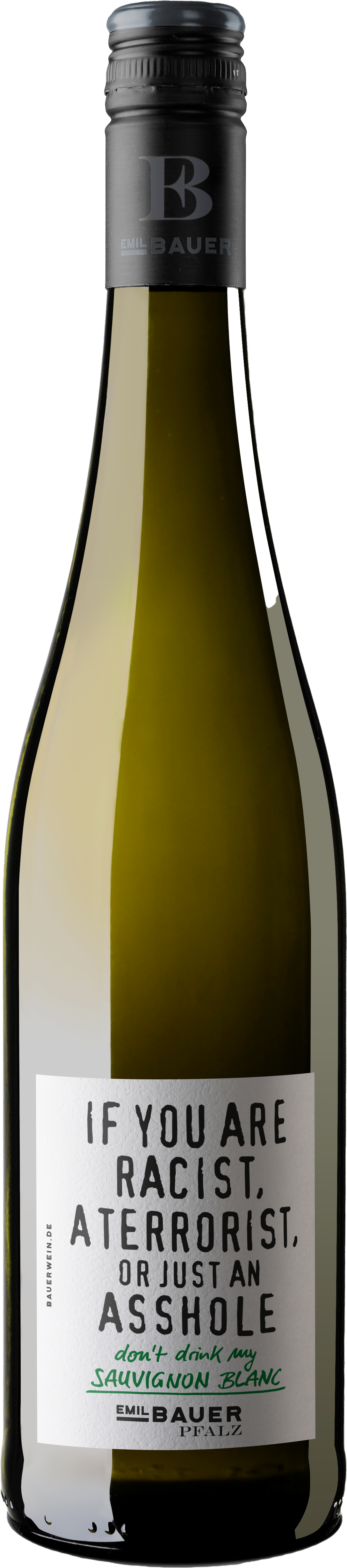Bauer Sauvignon Blanc "If you are racist" 12% 0,75L FL