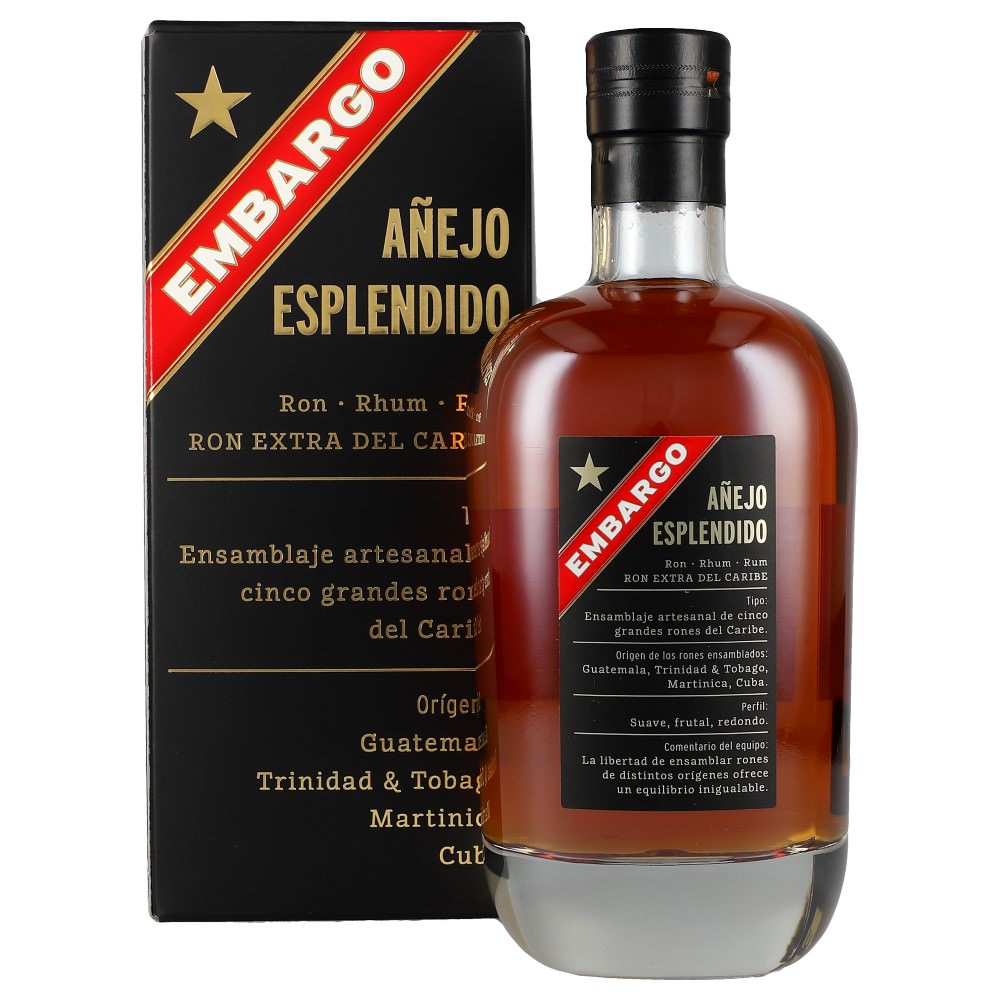 Embargo Anejo Esplendido Rum 40% 0,7 ltr. -GB-