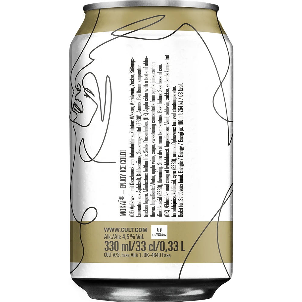 Cult Mokaï Hyldeblomst 4,5 % TRAY 18x 0,33L DS zzgl. DPG Pfand