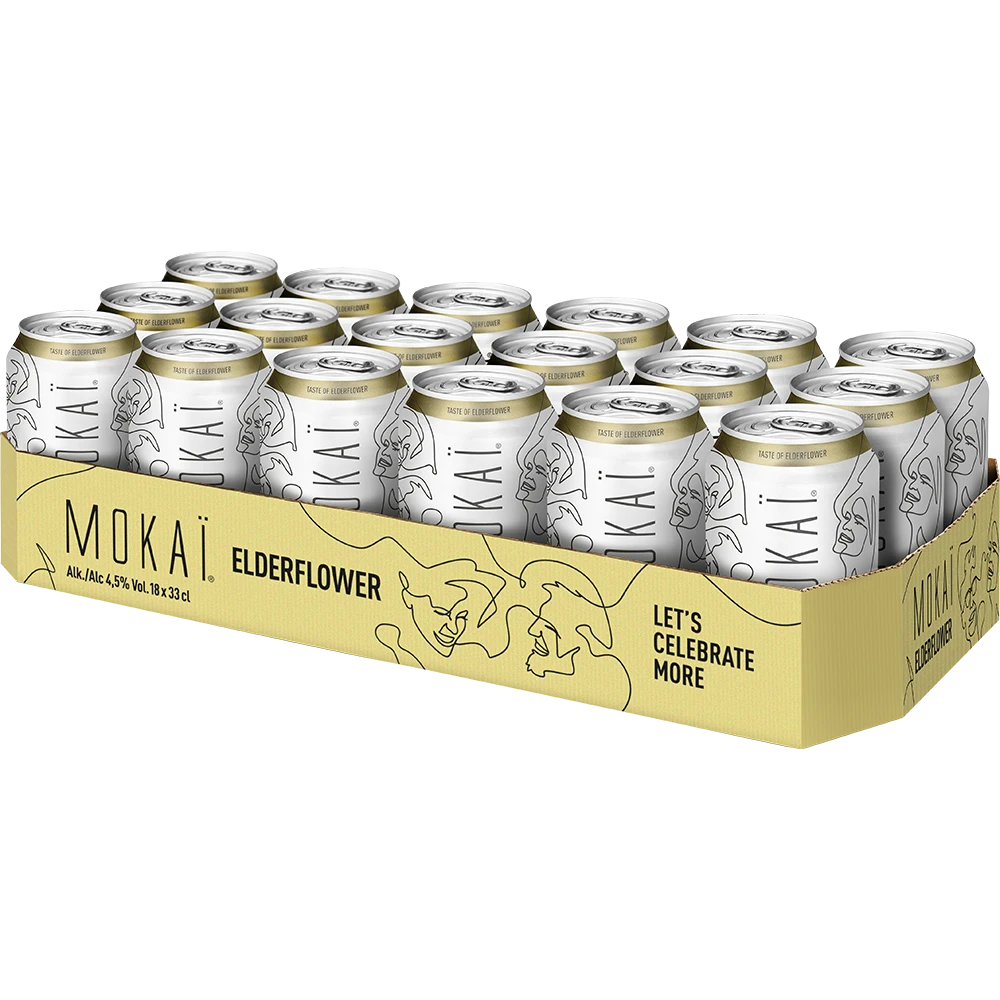 Cult Mokaï Hyldeblomst 4,5 % TRAY 18x 0,33L DS zzgl. DPG Pfand