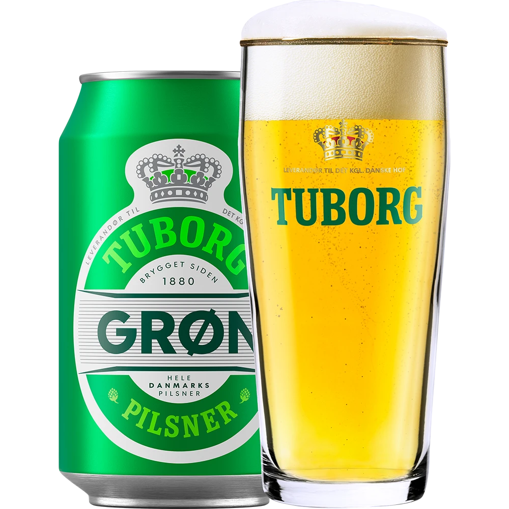 Tuborg Grøn Pilsner 4,6% TRAY 24x 0,33L DS zzgl. DPG Pfand