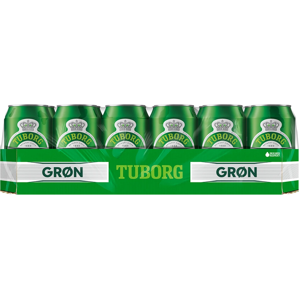 Tuborg Grøn Pilsner 4,6% TRAY 24x 0,33L DS zzgl. DPG Pfand
