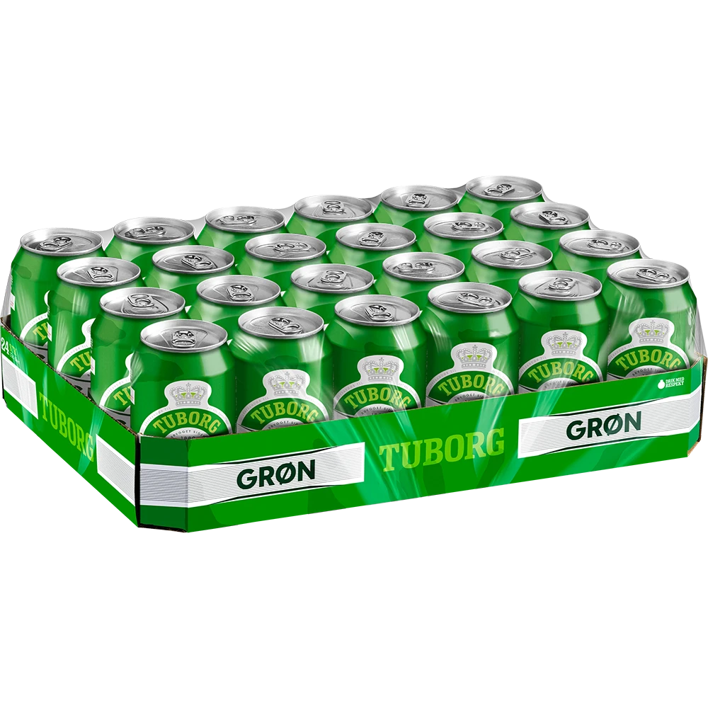 Tuborg Grøn Pilsner 4,6% TRAY 24x 0,33L DS zzgl. DPG Pfand
