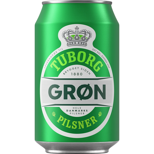 Tuborg Grøn Pilsner 4,6% TRAY 24x 0,33L DS zzgl. DPG Pfand
