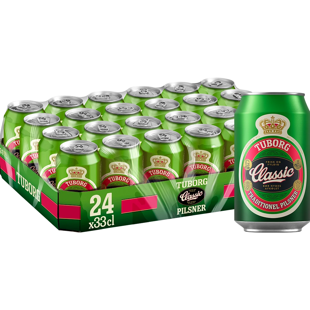 Tuborg Classic 4,6 % TRAY 24x 0,33L DS zzgl. DPG Pfand