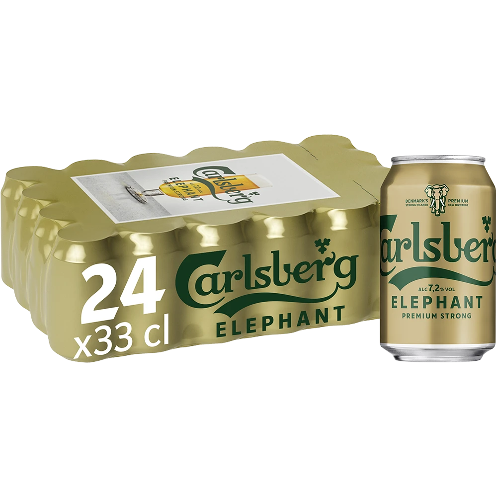 Carlsberg Elephant 7,2 % TRAY 24x 0,33L DS zzgl. DPG Pfand